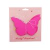 Hot Pink Neon Butterfly Hanging Drop