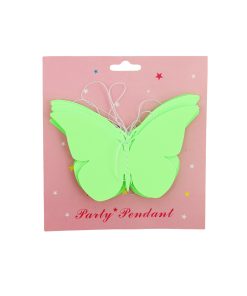 Green Neon Butterfly Hanging Drop