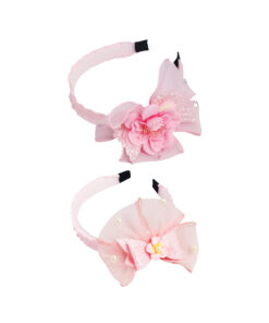 Pink bow floral Hair Band Assorted