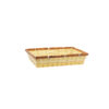 Rectangular Bordered Bamboo Baskets 32 x 24 x 7cm