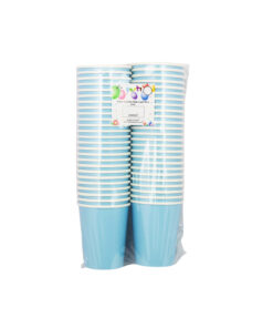 Light Blue Paper Cups 9oz 50pc