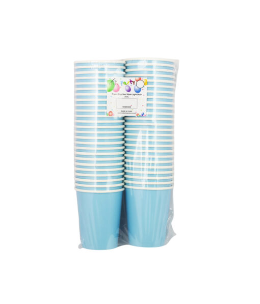 Light Blue Paper Cups 9oz 50pc