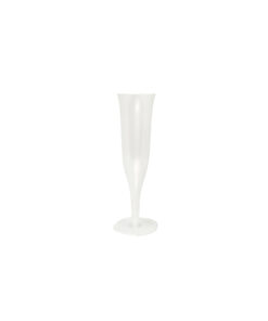 Clear PP Champagne Flute Cups 5 x 17cm 4oz 12pc