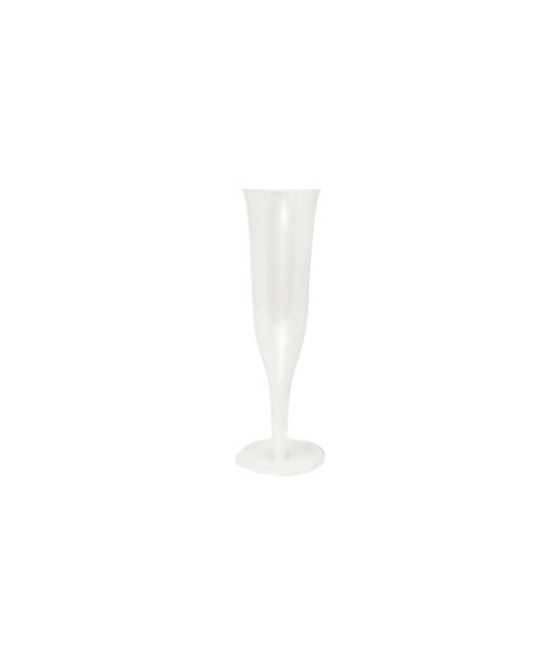 Clear PP Champagne Flute Cups 5 x 17cm 4oz 12pc