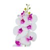 White Orchid With Purple Stamen 88cm
