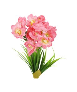 Pink Narcissus Flower 3 Heads 35cm