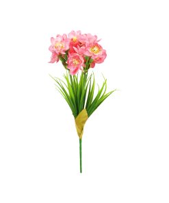 Pink Narcissus Flower 3 Heads 35cm