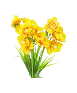 Yellow Narcissus Flower 3 Heads 35cm