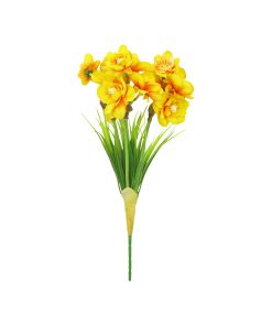 Yellow Narcissus Flower 3 Heads 35cm