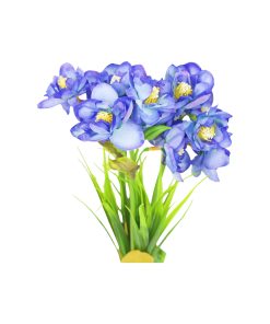 Blue Narcissus Flower 3 Heads 35cm