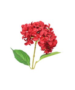 Red Hydrangea Flower 63cm