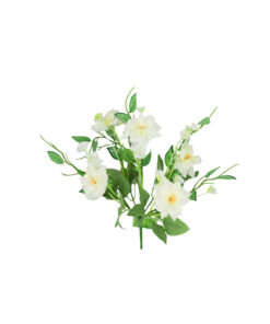 White Flowers 5 Heads 30cm