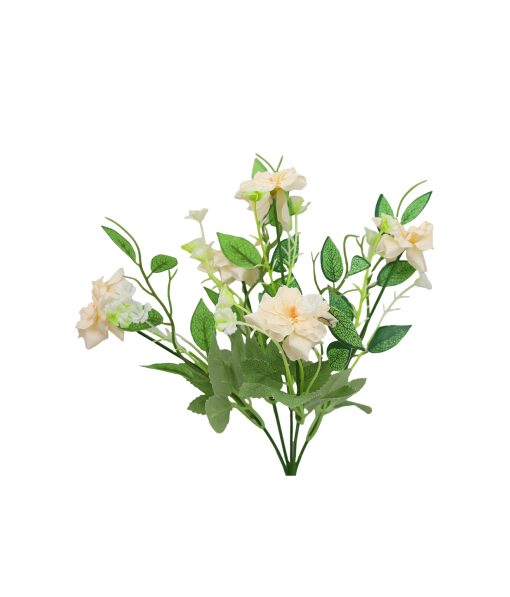 White Flowers 5 Heads 30cm