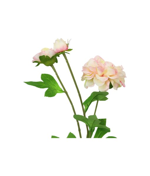 Pink Dahlia Flower 3 Head 62cm