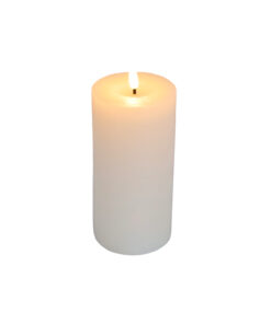 White LED Flameless Candle 7.5 x 15cm