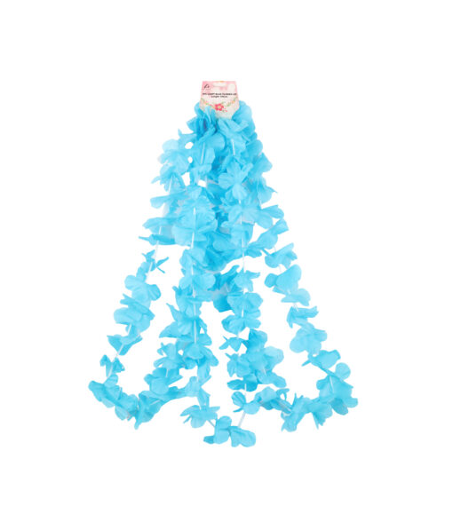 Light Blue Flower Lei 3pc