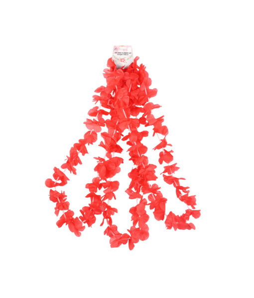 Red Flower Lei 3pc