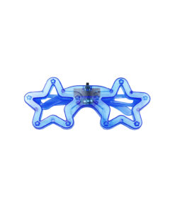 Neon Blue LED Star Glasses 14.5 x 6cm