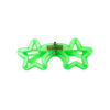 Neon Green LED Star Glasses 14.5 x 6cm