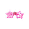 Neon Pink LED Star Glasses 14.5 x 6cm