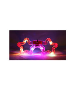 Neon Pink LED Star Glasses 14.5 x 6cm