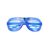 Neon Blue LED Shutter Glasses 15.5 x 6cm