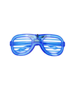 Neon Blue LED Shutter Glasses 15.5 x 6cm