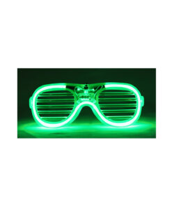 Neon Green LED Shutter Glasses 15.5 x 6cm