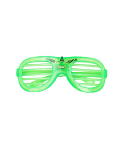 Neon Green LED Shutter Glasses 15.5 x 6cm