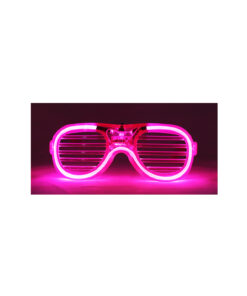 Neon Pink LED Shutter Glasses 15.5 x 6cm