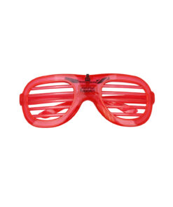 Neon Red LED Shutter Glasses 15.5 x 6cm