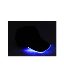 Neon Blue LED Light Up Baseball Hat