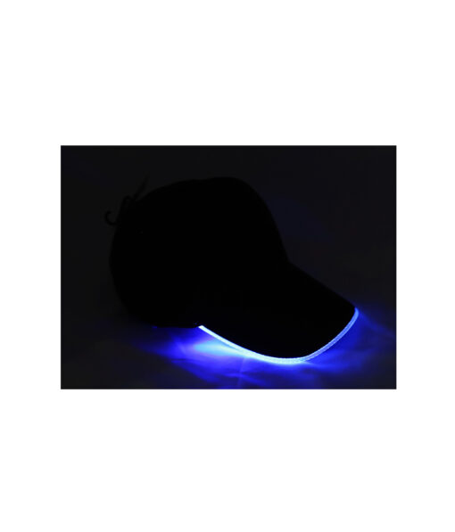 Neon Blue LED Light Up Baseball Hat