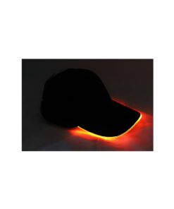 Neon Orange LED Light Up Baseball Hat