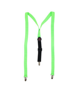 Neon Green LED Suspenders 2.5 x 126.5cm