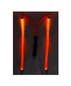 Neon Orange LED Suspenders 2.5 x 126.5cm