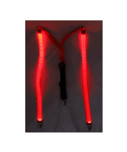 Neon Red LED Suspenders 2.5 x 126.5cm