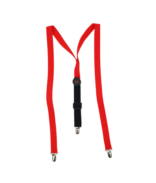 Neon Red LED Suspenders 2.5 x 126.5cm