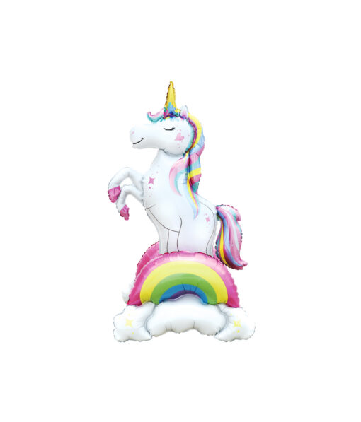 3D Unicorn Rainbow Foil Balloon