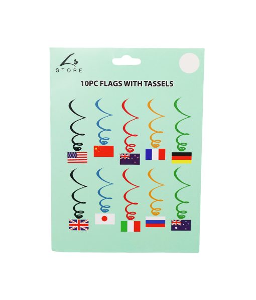 Flags With Tassel 10pc
