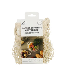 White Market Off Cotton Bag 25x35x38cm