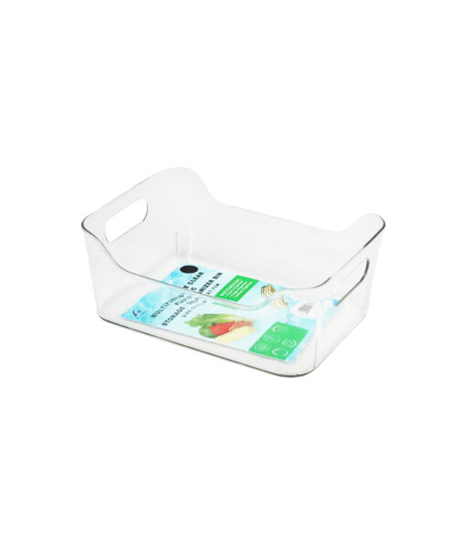 Clear Plastic Multipurpose storage box 24.8 x 17.9 x 10.5cm