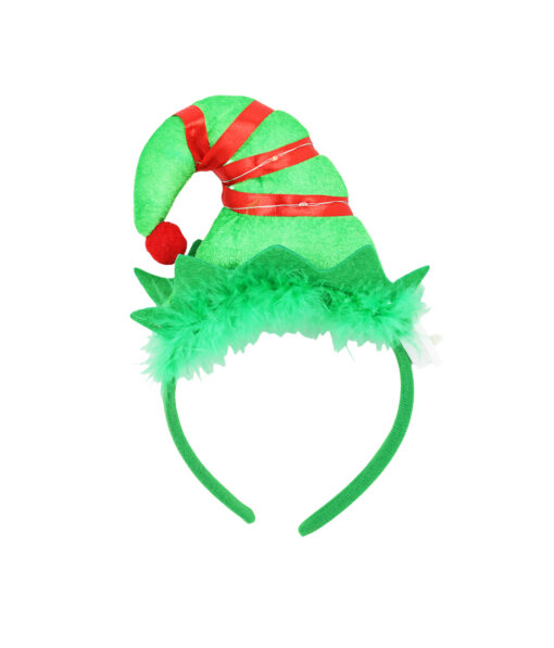 Green LED Christmas headband