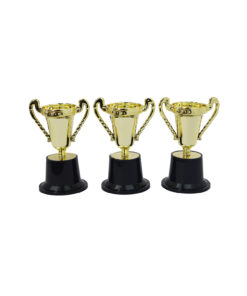 Gold Trophy Set 8 x 12cm 3pc