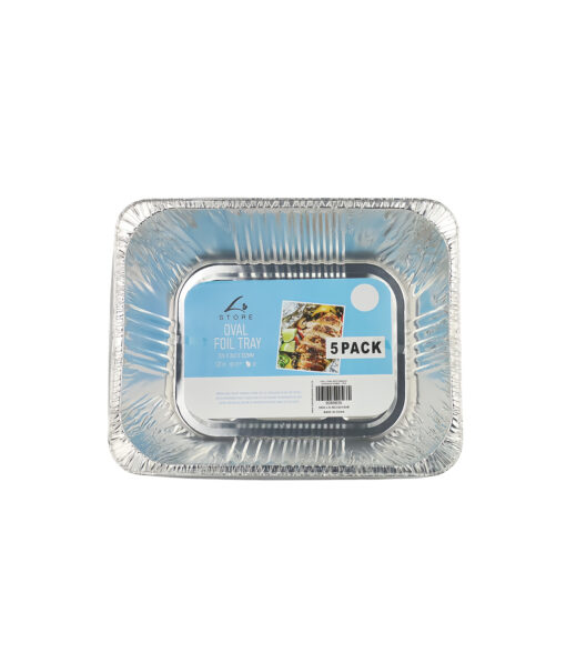 Rectangle Foil Tray 326 x 262 x 102mm- 5 pk