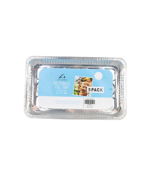 Rectangle Foil Tray 525 x 326 x 55mm 5 pk