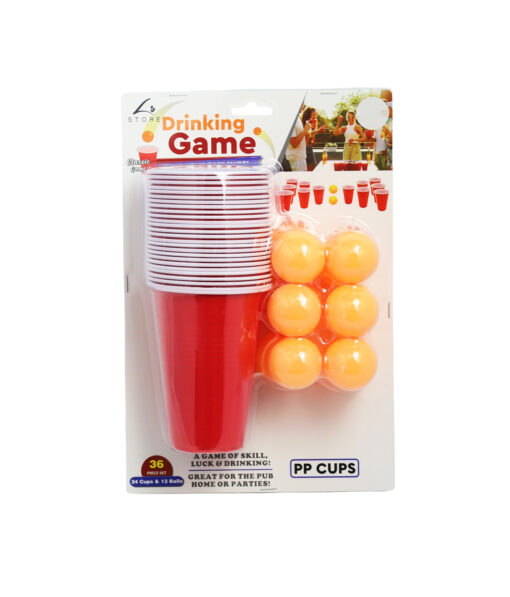 Beer Pong Set 24 Cups and 12 Balls