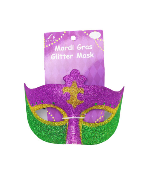 Mardi Gras Glitter Mask