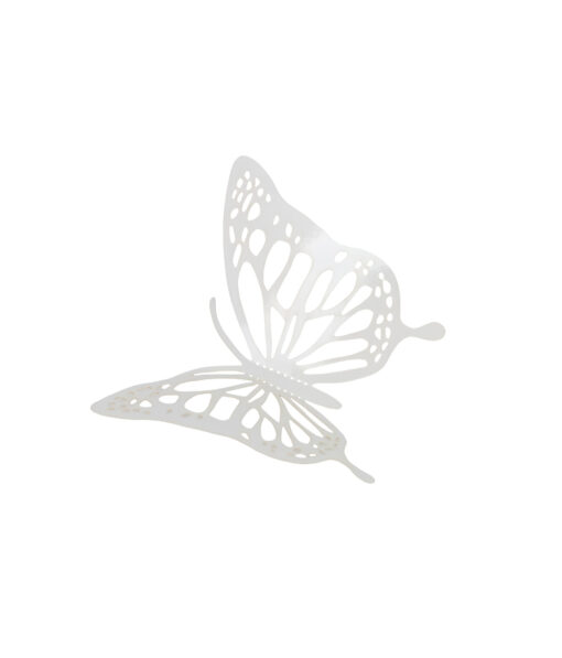 White 3D Paper Bufferfly with Glue Stick 12pc