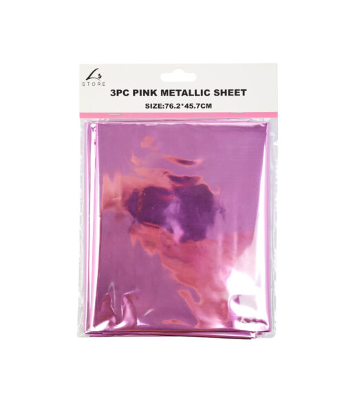 Pink Metallic Sheet 45.7 x 76.2cm 3pc